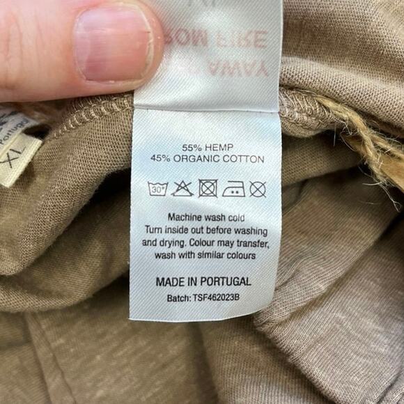 The Simple Folk Wildwood Summer Trouser Hemp Organic Cotton Wide Leg Pull On XL - Picture 10 of 11